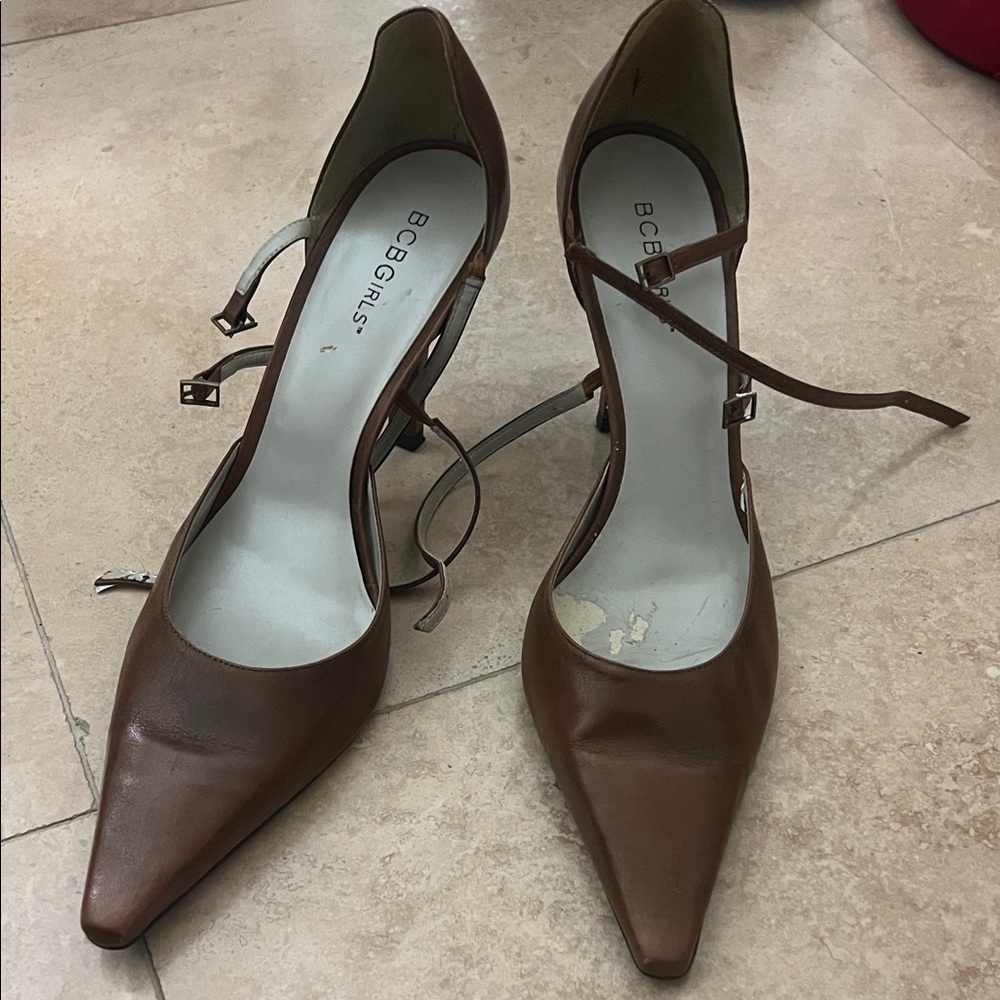 BCBGirls Brown Strappy Heels
